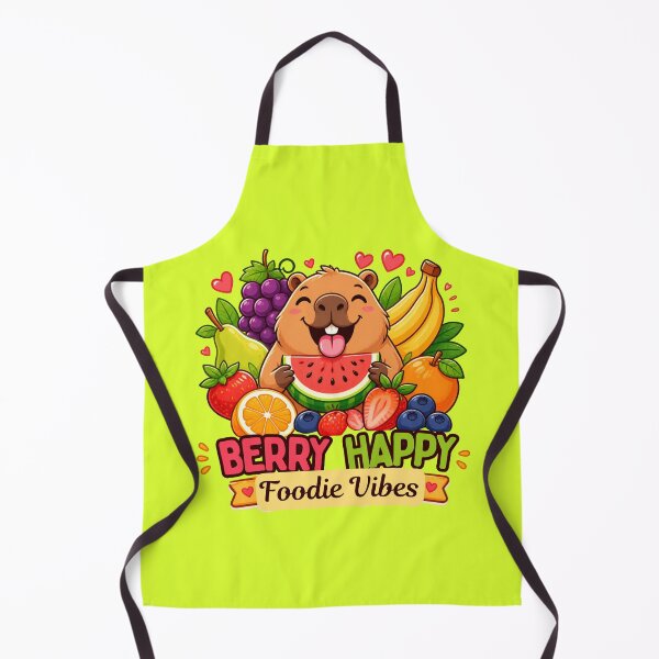 Item preview, Berry Happy Foodie Vibes Cute Capybara Fruit designed and sold by Créative touche .