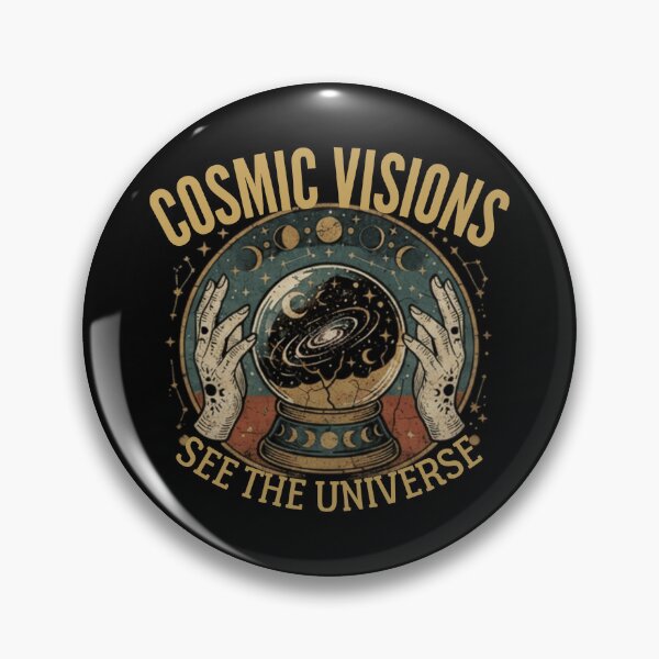Item preview, Retro Vintage Cosmic Visions Crystal Ball Galaxy Illustration    designed and sold by lovepower.