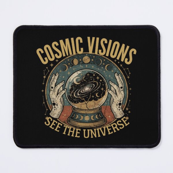 Item preview, Retro Vintage Cosmic Visions Crystal Ball Galaxy Illustration designed and sold by lovepower.