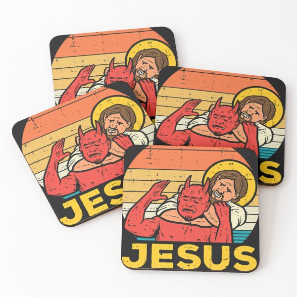 Item preview, Jesus Has Your Back Jiu Jitsu Retro Christian Men designed and sold by bann3r.