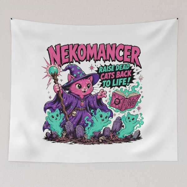 Item preview, Pastel Goth Nekomancer Cat Wizard Spooky Spellcaster designed and sold by chattsuede.