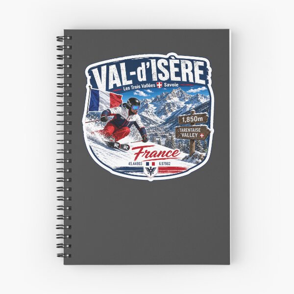 Item preview, Val-d'Isere France Skiing Ski Alps Espace Killy Sticker TShirt 01 designed and sold by OuterShellUK.