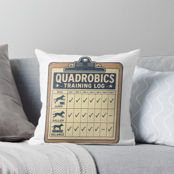 Item preview, Quadrobics Training Log Retro Clipboard Chart designed and sold by BoosterShop.