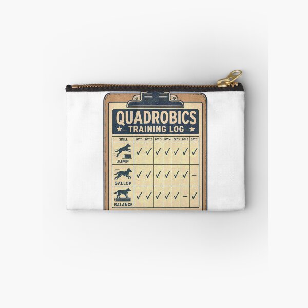 Item preview, Quadrobics Training Log Retro Clipboard Chart designed and sold by BoosterShop.