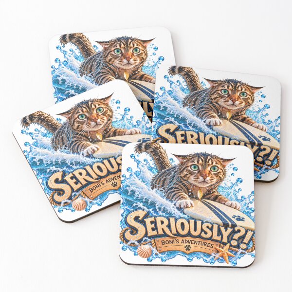 Item preview, Seriously?! Funny Surfing Cat Adventure designed and sold by KseniaDr.