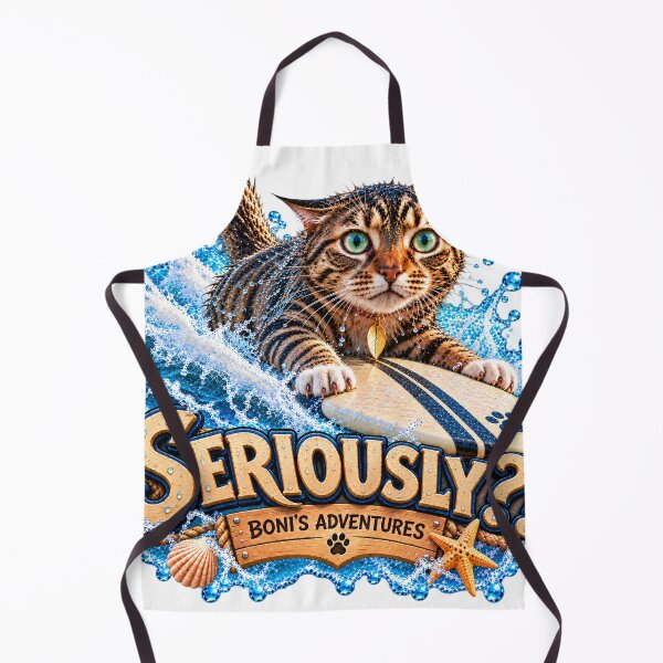 Item preview, Seriously?! Funny Surfing Cat Adventure designed and sold by KseniaDr.