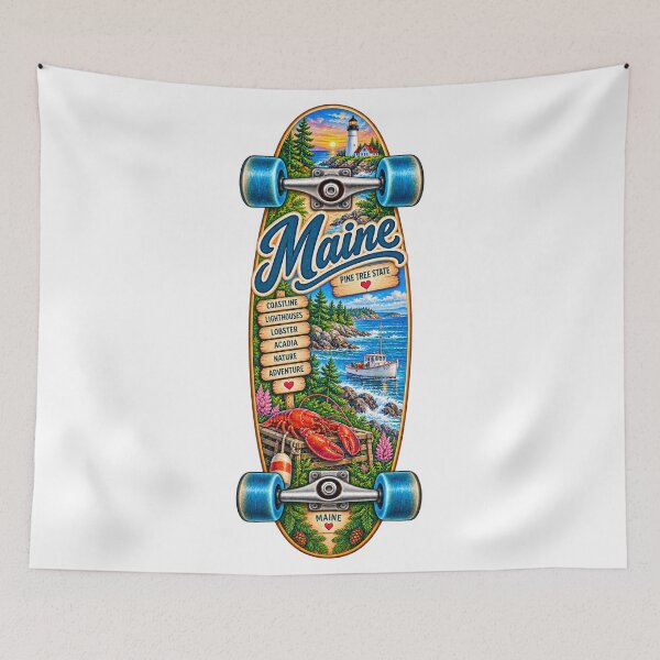 Item preview, Maine Gen X Skateboard designed and sold by Whimspired By Paxx.