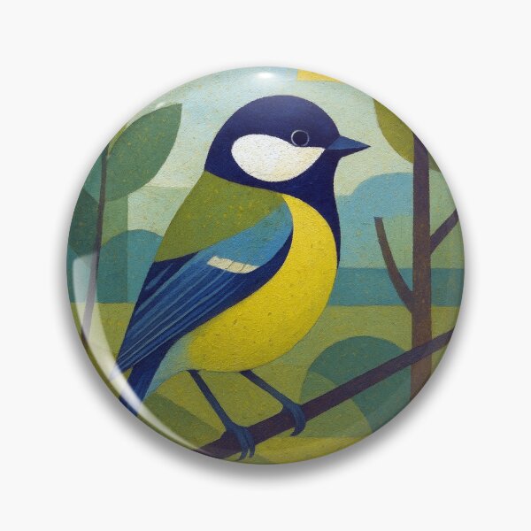 Item preview, Great tit - a Geometric bird illustration designed and sold by GalleryKauffeld.