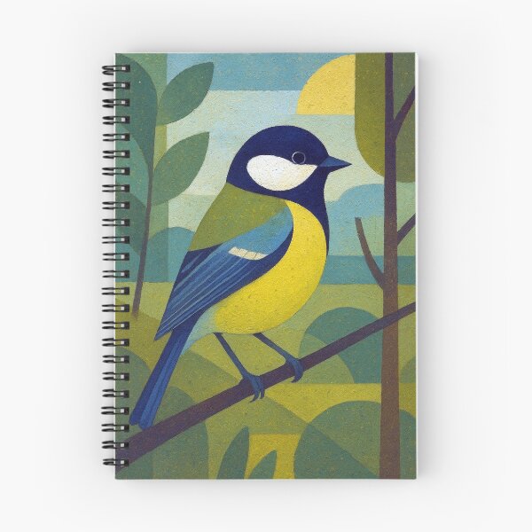 Item preview, Great tit - a Geometric bird illustration designed and sold by GalleryKauffeld.