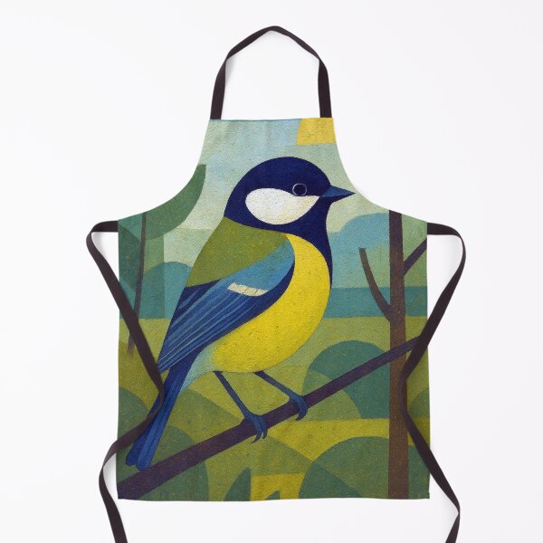 Item preview, Great tit - a Geometric bird illustration designed and sold by GalleryKauffeld.