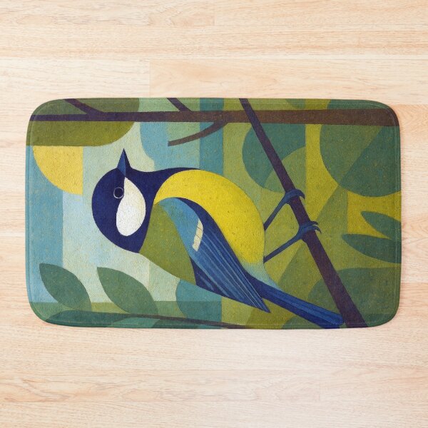 Item preview, Great tit - a Geometric bird illustration designed and sold by GalleryKauffeld.