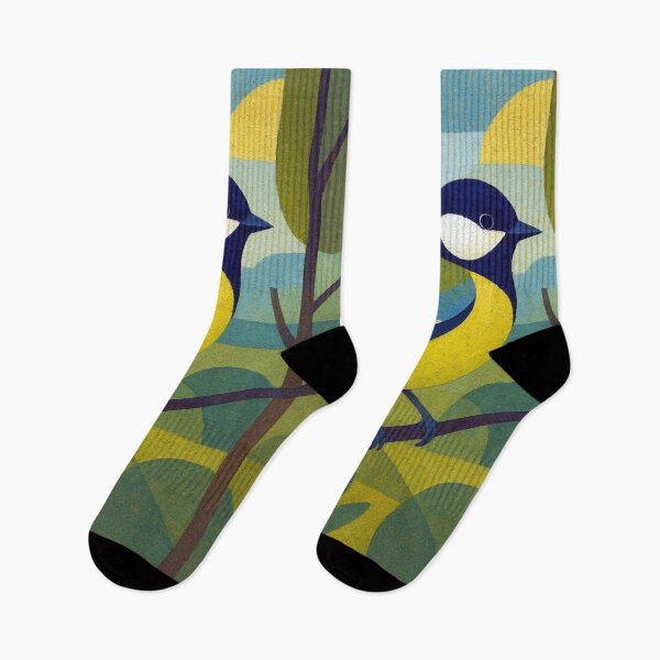 Item preview, Great tit - a Geometric bird illustration designed and sold by GalleryKauffeld.