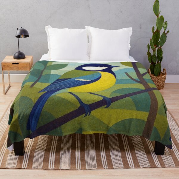 Item preview, Great tit - a Geometric bird illustration designed and sold by GalleryKauffeld.