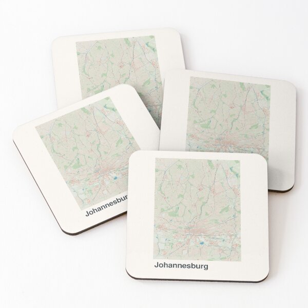 Item preview, Johannesburg Minimalistic Map Art designed and sold by MapsNerd.