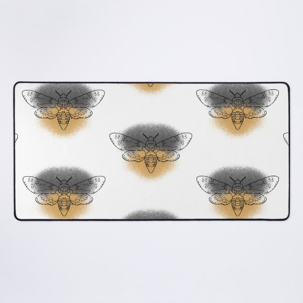 Item preview, Death's-head Hawkmoth Line-art (Grey & Yellow) designed and sold by Burnt_Pikachu.