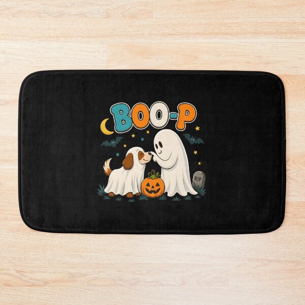 Item preview, Cute Dog And Ghost Boo-P Halloween Night designed and sold by SoyLamderma.
