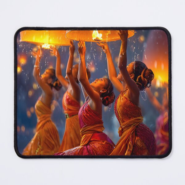 Item preview, Serene Festival of Lights Amidst Gentle Rain designed and sold by Artessie.