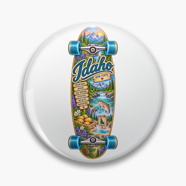 Item preview, Idaho Gen X Skateboard designed and sold by Whimspired By Paxx.