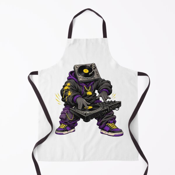 Item preview, Turntable Head DJ Character Hip Hop Streetwear Mixer designed and sold by chattsuede.