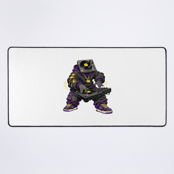 Item preview, Turntable Head DJ Character Hip Hop Streetwear Mixer designed and sold by chattsuede.