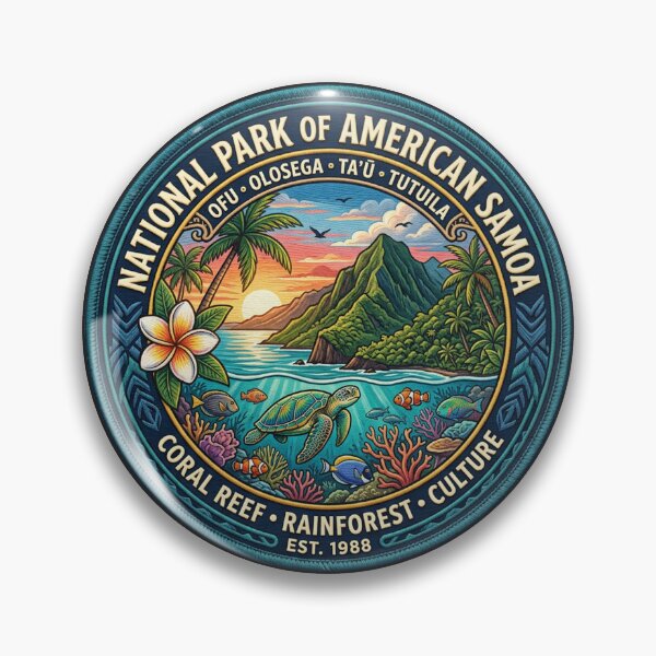 Item preview, National Park of American Samoa Coral Reef designed and sold by TulipaGraphics.