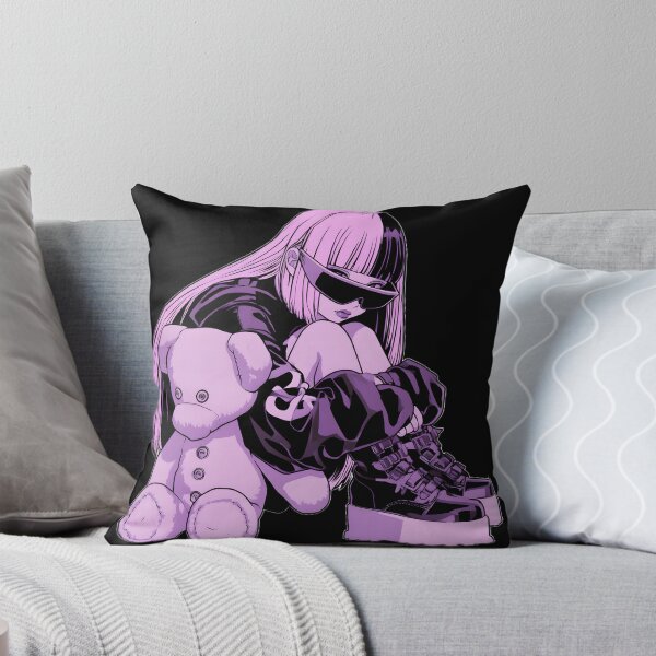 Item preview, Sad Anime Girl with Teddy, Gothic Girl designed and sold by NovaBlossomCo.