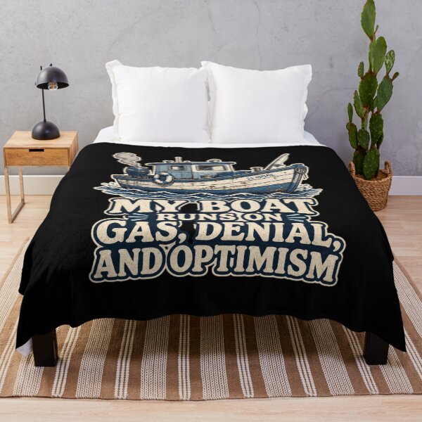 Item preview, My Boat Runs On Gas Denial And Optimism Shirt, Funny Boating T-Shirt, Lake Life Humor Tee, Funny Boat Owner Gift Shirt, Vintage Nautical Graphic designed and sold by TshirtsLabs.