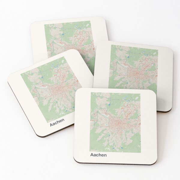 Item preview, Aachen Minimalistic Map Art designed and sold by MapsNerd.