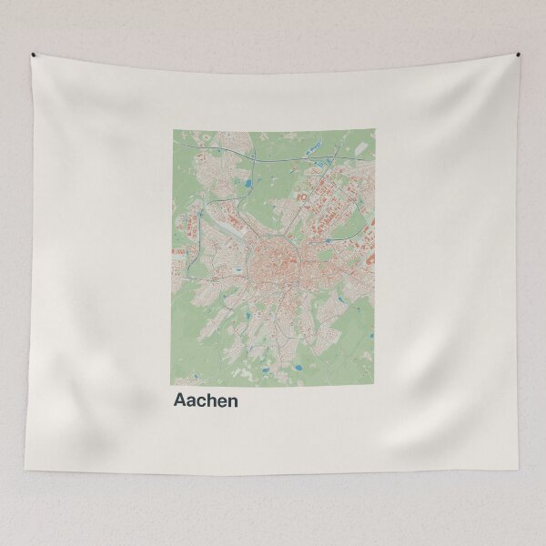 Item preview, Aachen Minimalistic Map Art designed and sold by MapsNerd.
