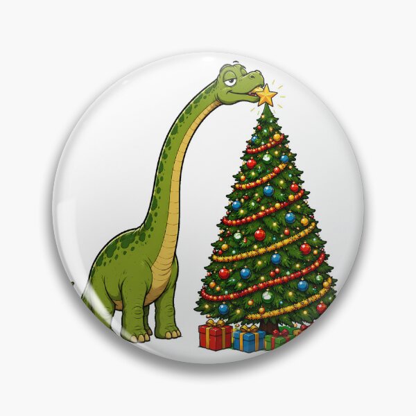Item preview, Brachiosaurus Christmas Tree Topper With Gold Star designed and sold by chattsuede.