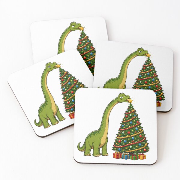 Item preview, Brachiosaurus Christmas Tree Topper With Gold Star designed and sold by chattsuede.