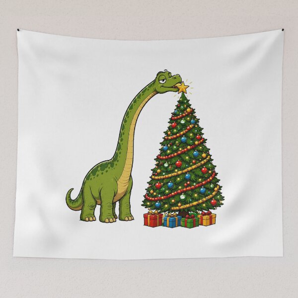 Item preview, Brachiosaurus Christmas Tree Topper With Gold Star designed and sold by chattsuede.
