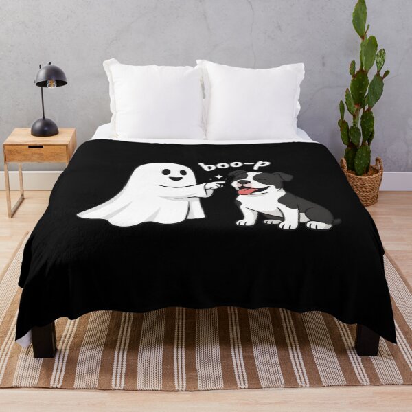 Item preview, Cute Ghost Booping Dog Funny Spooky Pet Lover Design designed and sold by SoyLamderma.