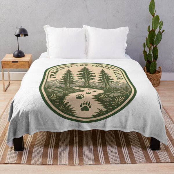 Item preview, Trained By The Forest Floor Pine Trail Badge designed and sold by BoosterShop.