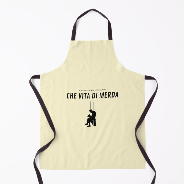 Item preview, CHE VITA DI MERDA meme minimal style Black and white tee- Italian oversized | Lamentarsi designed and sold by Giobb-Artwork.