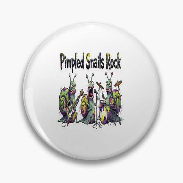 Item preview, Pimpled Snails Rock – Punk Snail Band Sticker designed and sold by Imaginarium of Chaos falcon88 .