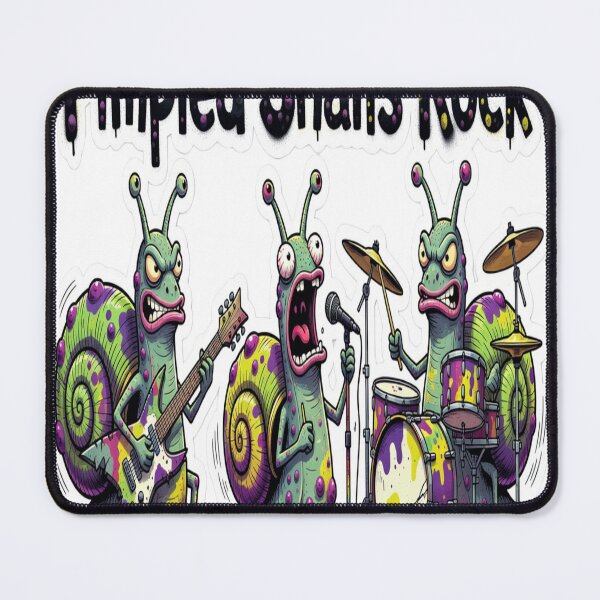 Item preview, Pimpled Snails Rock – Punk Snail Band Sticker designed and sold by Imaginarium of Chaos falcon88 .