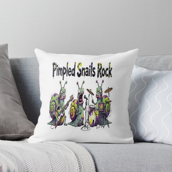 Item preview, Pimpled Snails Rock – Punk Snail Band Sticker designed and sold by Imaginarium of Chaos falcon88 .
