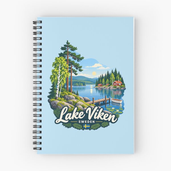 Item preview, Lake Viken, Sweden - Scandinavian Lake Landscape designed and sold by Myra365Art.
