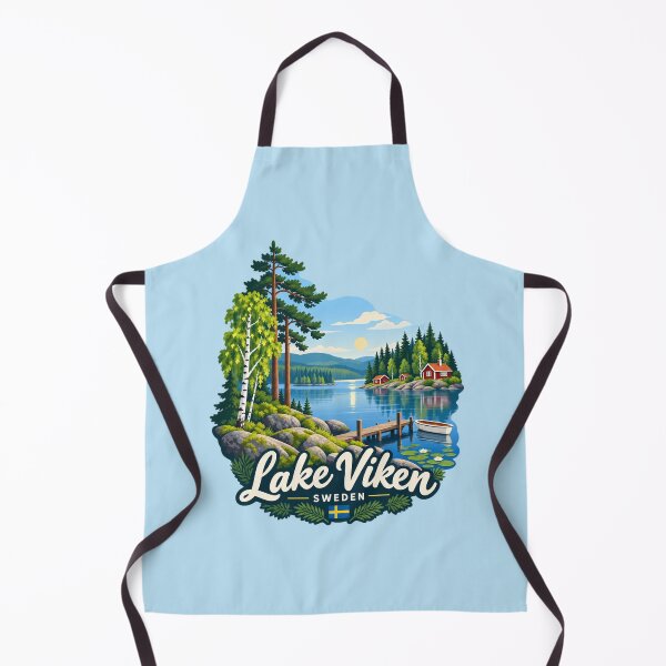 Item preview, Lake Viken, Sweden - Scandinavian Lake Landscape designed and sold by Myra365Art.