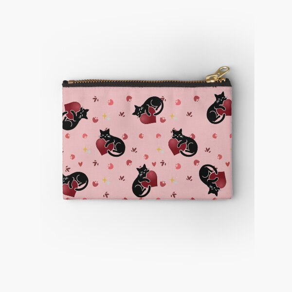 Item preview, Cute Black Cat with Red Heart Seamless Pattern designed and sold by prapapon.
