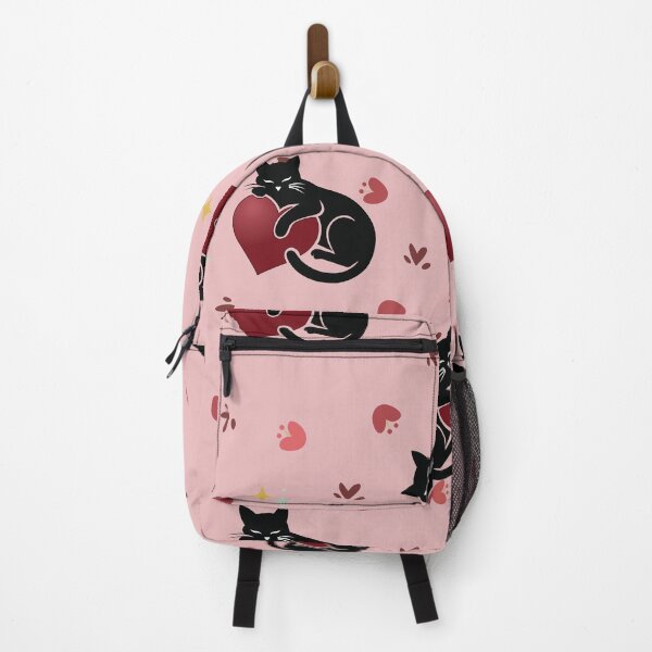 Item preview, Cute Black Cat with Red Heart Seamless Pattern designed and sold by prapapon.