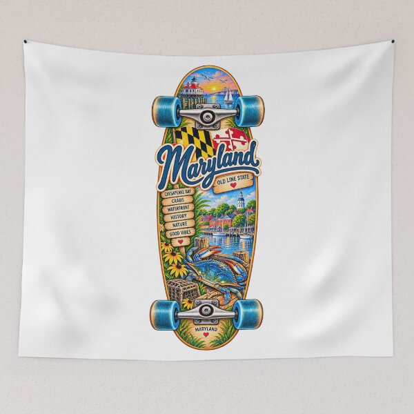 Item preview, Maryland Gen X Skateboard designed and sold by Whimspired By Paxx.