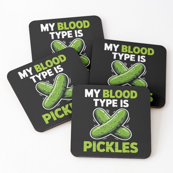 Item preview, My Blood Type Is Pickles – Funny Pickle Lover Gift designed and sold by LoFizzy.