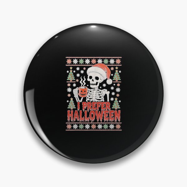 Item preview, I Prefer Halloween Christmas Skeleton Sweater Xmas designed and sold by GenioFin.