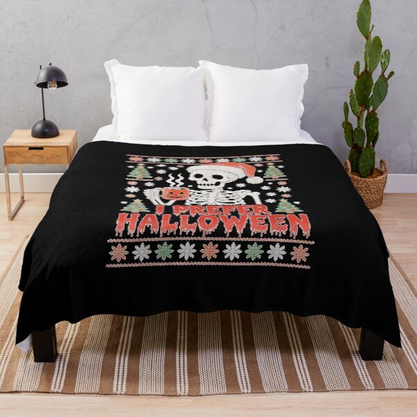 Item preview, I Prefer Halloween Christmas Skeleton Sweater Xmas designed and sold by GenioFin.