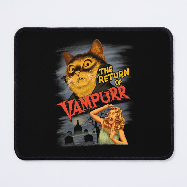 Item preview, Retro Vampire Cat Horror Movie Poster designed and sold by AdolfoSClay.