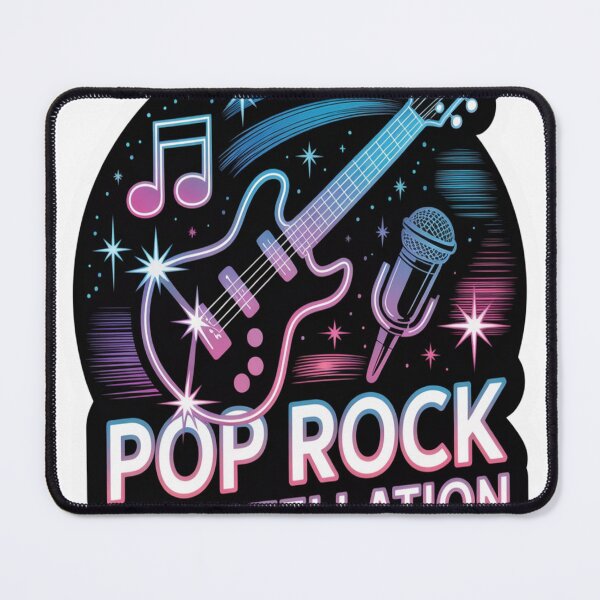 Item preview, Pop Rock Constellation – Neon Star Guitar Sticker designed and sold by Imaginarium of Chaos falcon88 .