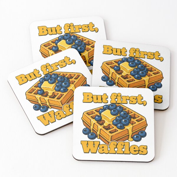 Item preview, But First Waffles Belgian Blueberry Brunch Lover designed and sold by chattsuede.