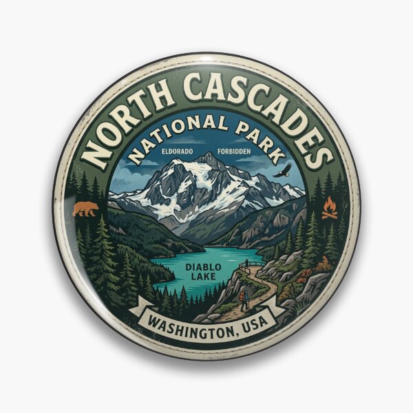Item preview, North Cascades National Park Washington USA designed and sold by TulipaGraphics.